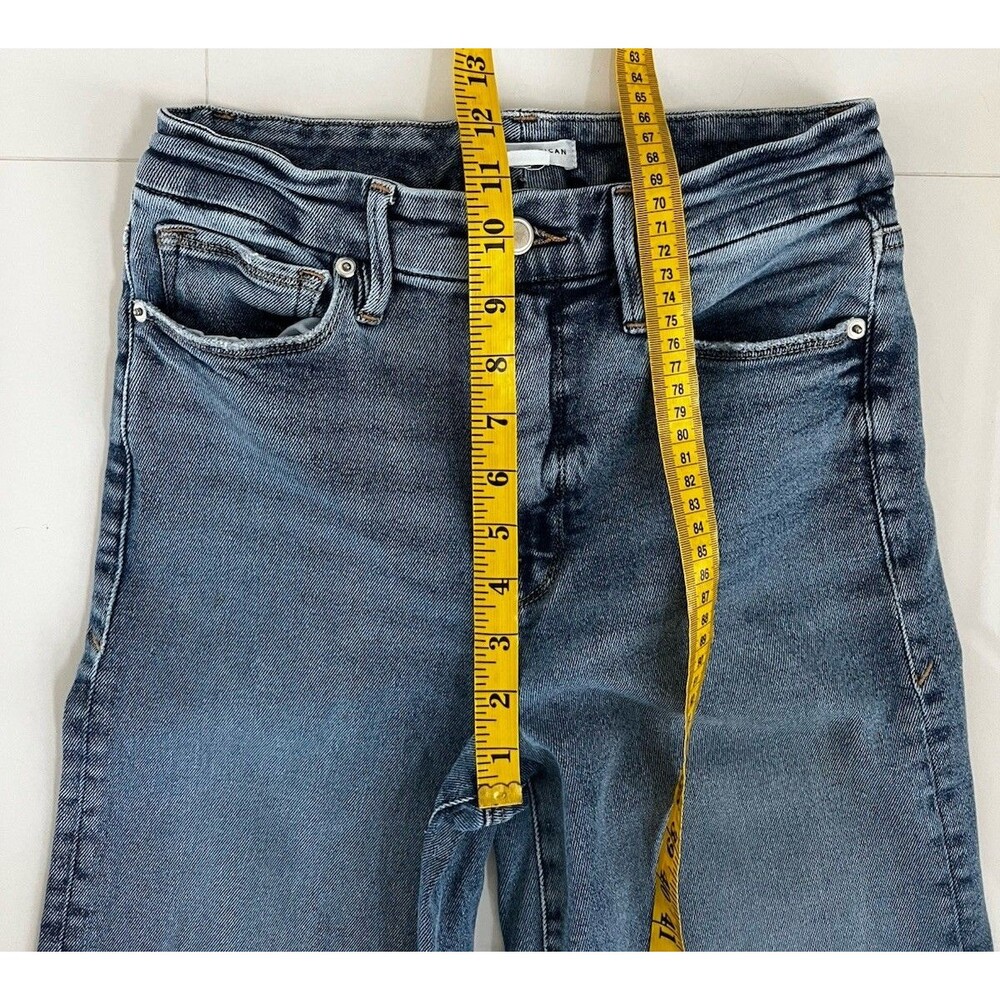 GOOD AMERICAN High Rise Wide Leg Palazzo Pants Jeans Stretch Designer 2 / 26 - Picture 6 of 11